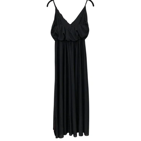 ASOS Sleeveless V-Neck Midi Dress w/ Blouson Top - Picture 2 of 4